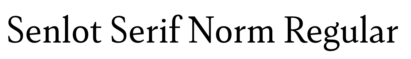 Senlot Serif Norm Regular